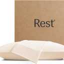 REST Evercool+ Cooling Pillow Cases Standard - 2 Pillowcase for Sensitive Skin, Silver Infused Fabric for Hygienic Sleep, Silky Smooth for Curly Hair, High Elastic for Snug Fit (19x29 inches) (Standard (19"x29"), Snow Ivory)