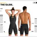 Arena Women's Powerskin Carbon Glide Full Body Short Leg Open Back Swimsuit for Competitive Racing, Practice Kneeskin (Black) 22
