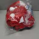 6PCS Christmas Chair Covers, Stretch Removable Washable Santa Claus Hat Dining Room Chair Slipcover - Red Xmas Chair Seat Protector Cover for Home,Ceremony, Banquet Indoor Decorations