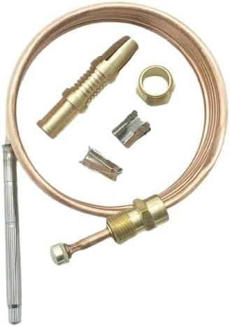 Replacement Heater Burner Oven Universal 60" Long 1220mm 20-30mv 1980-060 Snap-Fit Replacement Thermocouple fits Robertshaw Blodgett Montague etc.
