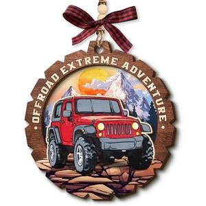 Off-Road Car Christmas Ornament 2025 - Offroad Extreme Adventure Gifts for Men Dads Brothers, Unique for Car Lovers, Outdoor Adventure Lovers Gift Ideas