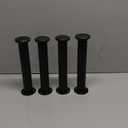 4 Pcs Adjustable Bed Center Support Legs 10-17 inch for Bed Frame/Bed Center Slat, Metal Adjustable Furniture Legs for Bed/Cabinet/Sofa/Dresser/Couch/Table,Heavy Duty Bed Replacement Legs (Black)