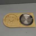 Mugvell Margarita Salt Rimmer Set, Sugar and Salt Rimmer for Cocktails, Bartender Tool with Wood Bamboo Glass Rimmer for up to 5.1" Rims, Essential Margarita Set for Party Bar Celebration (12.6" x 6.3" x 0.6")