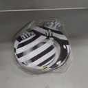 24 Pcs Large Christmas Black and White Ornament Plastic Flat Tree Decorative Hanging Ornaments Not Ball Waterproof Decor for Xmas Tree Lawn Porch Decorations