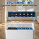 Air Purifiers for Home Large Room, PM 2.5 Display Air Quality Monitor Cover Up to 1500 Ft with Remote, Air Purifiers for Home Pets with Fragrance, Air Cleaner for Pets Hair, Dust, Smoke,Odors (White)