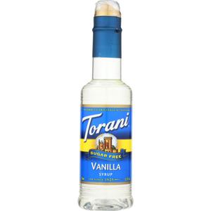 Torani Sugar Free Syrup, Vanilla 12.7 Ounce (Pack of 4)