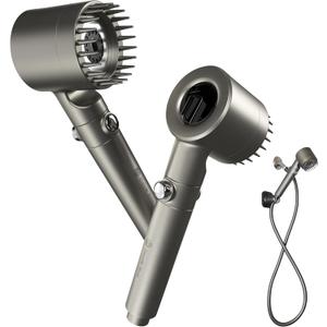 Pure X Filtered Shower Head, High Pressure, Multiple Spray Modes, Flow-Pause Lever, Hard Water Purifier