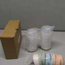 VITEVER [16 Pack] 4 oz Small Containers with Lids, Reusable Plastic Jars for Snack and Puree, Salad Dressing Container to Go, Deli Containers, Freezer Baby Food Containers, Dishwasher Safe, BPA Free