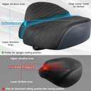 X WING New-Age Noseless Bike Seat Cushion for Men & Women - Extra Padding & Wide - Suitable for City, Electric, Stationary Bikes - Compatible with Peloton Bikes Wide Winged Bike Seat with Cushion
