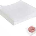 100Pcs 6" x 6" Unbleached Parchment Paper, Burger Patty Paper, Non-Stick Squares Wax Paper Sheets for Seperating Patty, Cookies, Baking, Wrapping Candies