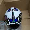 Youth Full-Face Motocross Motorcycle Helmet, DOT Certified, Lightweight and Comfortable Dirt Bike & ATV Helmet, 4-Piece Set (Medium,White Claw)