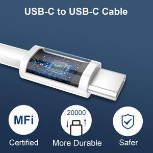 USB C Charger for iPhone 16/15 Pro Max Charger Fast Charging, 20W USB C Charger Block with 10FT USB C to C Cord Cable Compatible for iPhone 16 15 Pro Max/16 15 Pro/16 15 Plus/16 15 (10 FT, white)