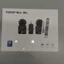 PQRQP 3 in 1 Microphone for iPhone/Android/Camera, Wireless Microphones, 328ft Transmission, 18H Battery Life, Mini Microphone for Record Interview, Vlogs, YouTube, Tiktok (Ebony Black)