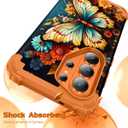 Hocase for Samsung Galaxy S26 Ultra Case, Butterfly in Orange