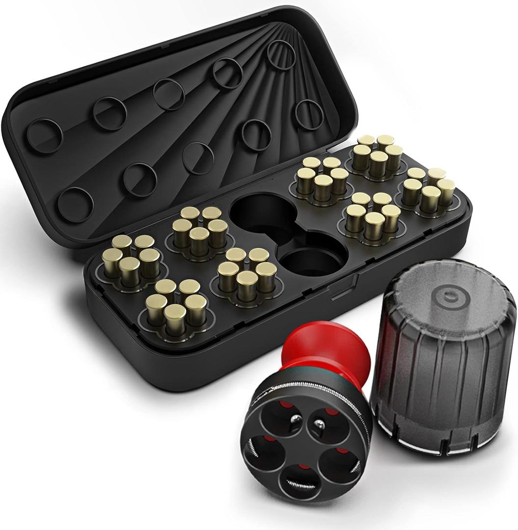 Ludex 5 Shot Revolver Speed Loader for .38 Special/.357 Magnum.Fits S&W 36,37,38,40,42,49,60,340,360/Charter Arms/Taurus 85, 605, 651, 851/Rossi 68/Ruger SP101