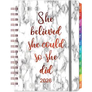 2026 Planner - 2026 Planner Weekly and Monthly, January - December 2026 for 12 Months, 8.43" x 6.3", Planners 2026 Weekly and Monthly with Tabs, Pocket