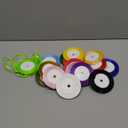 ABSOFINE 18 Colors Satin Ribbon Polyester, 1/4 inch Solid Fabric Ribbon Roll for Gift Wrapping, DIY Crafts, Wedding Christmas Birthday Party Decorations