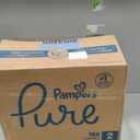 Pampers Pure Baby Diapers, Size 2 (12-18 lbs), 186, Up to 100% Leakproof, Premium Hypoallergenic Soft Diapers