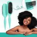 Candy Brush Curl Defining Hair Brush for Effortlessly Detangling Shaping and Styling Curls, Curl Brushes with EdgeLift for All Wet or Dry Hair Types for Women and Girl, Reduce Pulling and Frizzing (Green)