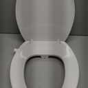 Elongated Bidet Toilet Seat with Quiet-Close, Non-Electric Bidet Mode with Dual Nozzles, Fit Elongated Toilet Seat, Adjustable Water Pressure with Brass inlet