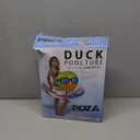 POZA Inflatable USA Pool Float - Luxurious Fun Lounger Filled with Sparkle Silver Stars Confetti, Cool USA Flag Design Water Swimming Pool Floaties for Beach, Lake & Pool (USA Duck Tube)