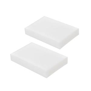 2 Pcs HDPE Plastic Blocks, White 1" x 3" x 6" High Density Polyethylene Cutting Board Material, Industrial DIY Plastic Sheet Block for Milling, Engineering, Crafting