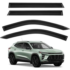 Tape-On Window Rain Guards for Chevy Trax 2024-2026, Side Window Deflectors Window Visor Rain Guards Vent Guard Shade Deflectors Compatible with Chevy Trax Accessories 2024-2026