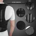 3-in-1 Posture Corrector for Men & Women | Adjustable Back Brace with Lumbar & Upper Back Support | Spine Alignment, Shoulder Straightener & Pain Relief | Breathable Full Back Support Brace (Black)
