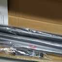 ZOCONE Tension Curtain Rod 51-168 In(4.25-14 Ft), Outdoor Curtain Rod No Drilling for Patio Window, Adjustable Shower Curtain Rod for Bathroom, Extra Long Tension Rod Diameter 1.26In Never Rust, Black