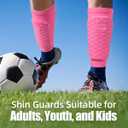 Soccer Shin Guards for Kids Youth Adults, Ski Shin Guards Sleeves for 2-18 Years Old Boys Girls Men, Calf Compression Sleeve with Honeycomb Pads, Espinilleras de Futbol para Hombres