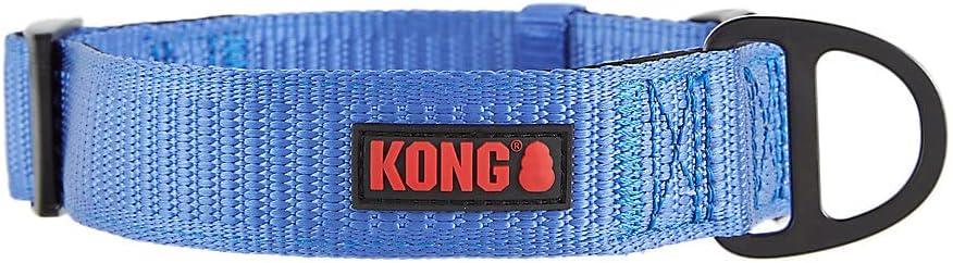KONG Max HD Ultra Durable Neoprene Padded Dog Collar (Large, Blue)