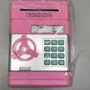 Piggy Bank for Boys Girls, Vcertcpl ATM Coin Bank Money Saving Box with Password, Kids Safe Money Jar with Auto Grab Bill Slot, Birthday Gifts Toys Bank for 6 7 8 9 10 11 12 Year Old Girls Boys (Large, Pink)