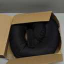 Briwooody Helmet and Neck Support Collar 360 Degree Tapered Racing Neck Collar Brace Helmet Support with Hook and Loop Closure for Racing(Black)