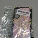 Changjia for iPhone 16 Plus Glitter Butterfly Stand Case,Cute Luxury Bling Sparkly Diamond with Foldable Kickstand Floral TPU Bumper Shockproof Protective Case for Women Girls for iPhone 16 Plus,Pink