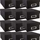 Simply Tidy Photo Storage Box Store and Protect Pictures, Documents, and Prints - Black, Bulk 12 Pack