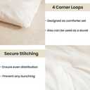Paxrac Beige Comforter and Pillowcase - Twin/Twin XL Size, Cream 2 Piece Set, Lightweight Neutral Bedding for All Seasons, Soft Breathable - 68x90In Comforter & 1 Pillowcase