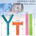 Sensory Chew Toys for Autistic Children, 4 Pack Silicone Chew Tube Teething Sticks Toys for Autism, ADHD, SPD, Chewies with Special Needs, Oral Motor Chewy Tool for Sensory Kids Chewer