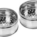 2pcs Stainless Steel Steamer Rack for Kitchen Steaming Basket for Vegetables Eggs Seafood and More Non-stick Cooking Accessory for Healthy Meals