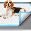 Dog Pee Pad Holder, Flantor Puppy Pad Holder 24x24 Inch - Spill-Resistant Silicone Mat with Magnetic Clips & High Edges, Easy Clean Reusable Tray for Dog Toilet Training, Leak-Resistant for Puppies