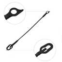 Rear Truck Tailgate Tail Gate Support Cable Replacement for Dodge Ram 1500 2500 3500, 2 Pcs Pickup Tailgate Lift Straps 55345124AB, Black