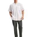 TBMPOY Men’s Linen Pants Casual Lightweight Beach Summer Pants Elastic Waist Slim Fit Trousers Dark Grey