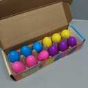 ArtCreativity Magic Sand Easter Eggs - Set of 12 Pre-Filled Easter Eggs - Easter Stuffers - Colorful Surprise Eggs for Kids in Assorted Vibrant Colors - Egg Hunt Supplies - Easter Basket Stuffers