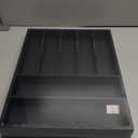 Bellsal Bamboo Silverware Drawer Organizer, Utensil Kitchen Drawer Organizer, Utensil Holder Cutlery Tray with Grooved Drawer Dividers for Kitchen Utensils and Flatware Bedroom Office (7 Slot, Black)