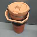 Stanley IceFlow Flip Straw Tumbler with Handle | Twist On Lid and Flip Up Straw | Leak Resistant Water Bottle | Insulated Stainless Steel | BPA-Free (20 Ounces, Tigerlily)