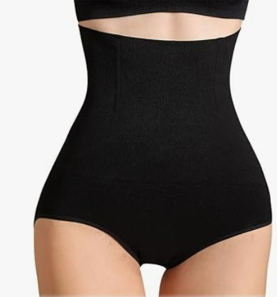 iloveSIA Womens Shapewear High Waist C-Section Recovery Slimming Underwear Tummy Control Panties M Black 2 Pack