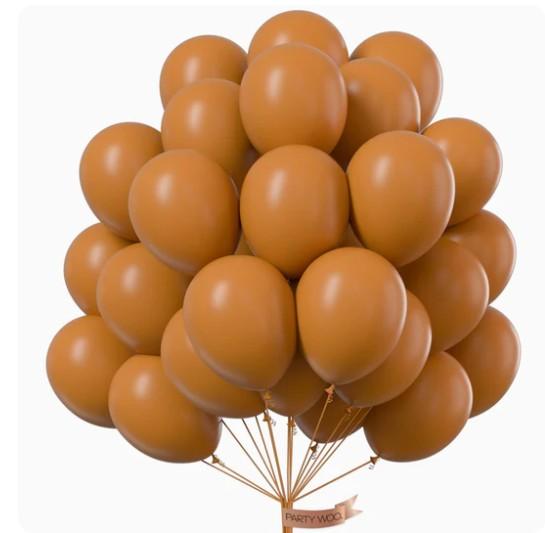 Party Woo Light Brown Balloons