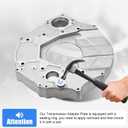 3923045 Transmission Adapter Plate Compatible With Dodge Ram 2500 3500 1994-2002 Fits for Cummins 5.9L Engine 47RH 47RE NV4500 NV5600 1994-2002 Flywheel bell housing With White Stopper and Screws