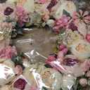 Peony Wreath 23'' Spring Wreaths for Front Door, Artificial Large Floral Wreath for Front Door Wall Decor, Valentines Day Home Wedding Housewarming Gift EZsenses (Light Pink)