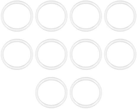Pack Of 4 uxcell Silicone O-Ring, 23mm OD, 19mm ID, 2mm Width, VMQ Seal Rings Gasket, White, Pack of 10