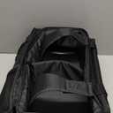 Double Roller 2 Ball Bowling Bag with Separate Shoe Compartment for Bowling Shoes (Up To US Mens Size 15) and Oversized Accessory Pocket, Retractable Handle - Extends to 40" (Black)